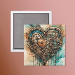 Imán Steampunk Love Valentine