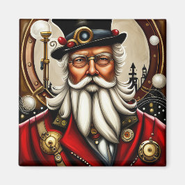 Imán Steampunk Santa