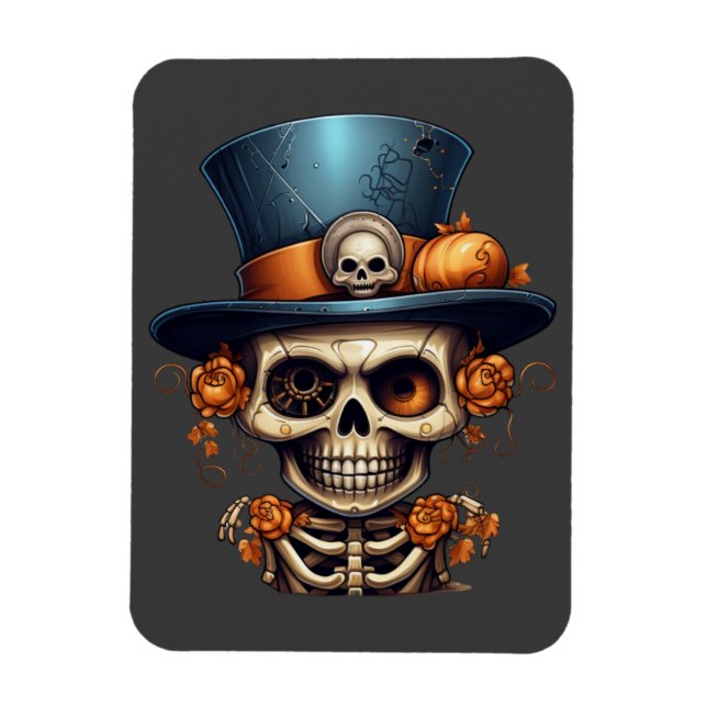Imán Steampunk Skeleton Magnet (Vertical)