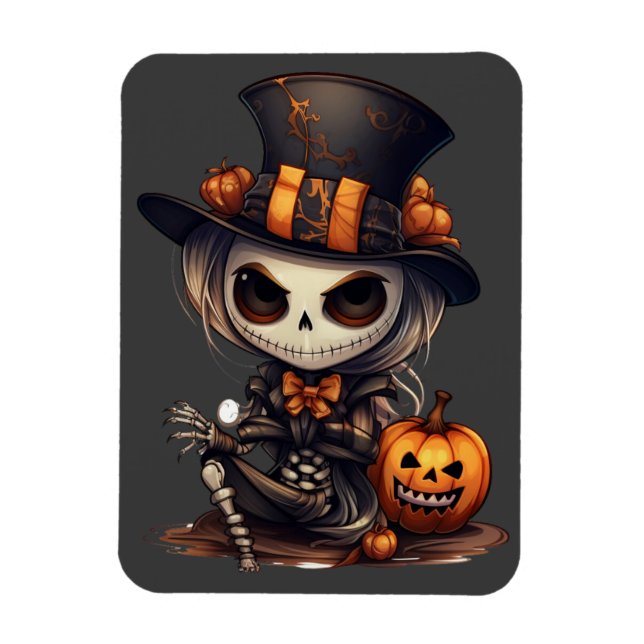 Imán Steampunk Skeleton Magnet (Vertical)