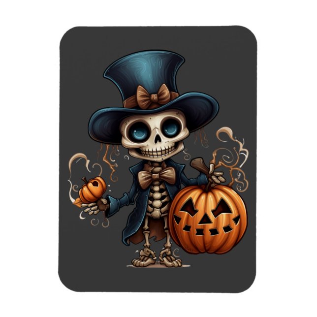 Imán Steampunk Skeleton Magnet (Vertical)