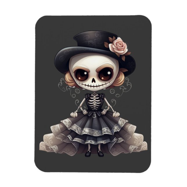 Imán Steampunk Skeleton Magnet (Vertical)