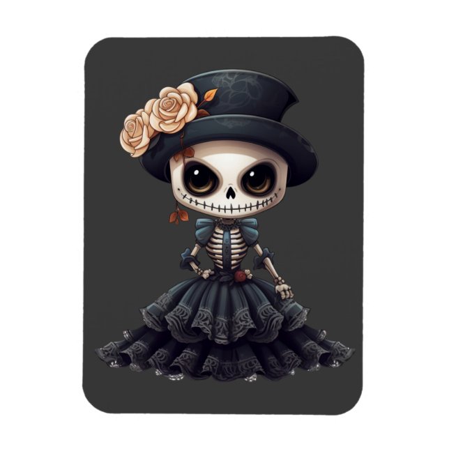 Imán Steampunk Skeleton Magnet (Vertical)
