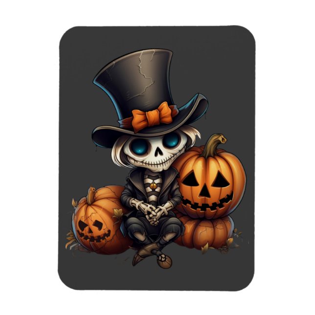Imán Steampunk Skeleton Magnet (Vertical)