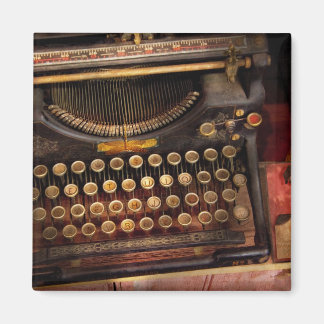 Imán Steampunk - Sólo una máquina de escribir normal