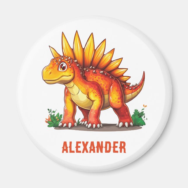 Imán Stegosaurus Dinosaur (Frente)