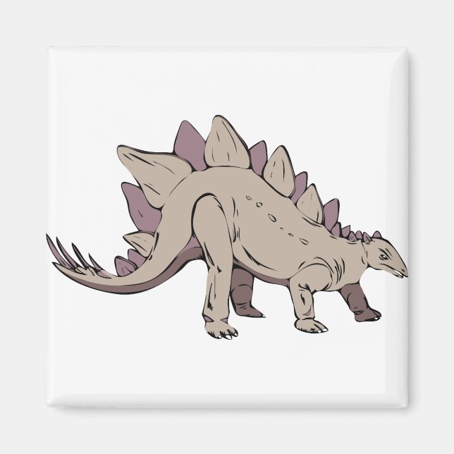 Imán stegosaurus dinosaurio antiguo (Frente)