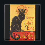 Imán Steinlen: Chat Noir<br><div class="desc">Otro hermoso imán clásico de estilo Art Nouveau con un arte poster para el cabaret Le Chat Noir,  pintado por el pintor e imprimidor francés de origen suizo Théophile Alexandre Steinlen.</div>