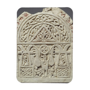 Imán Stela funerario con una paloma o un águila,