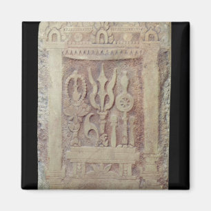 Imán Stele del Brahman que representa el Trimurti