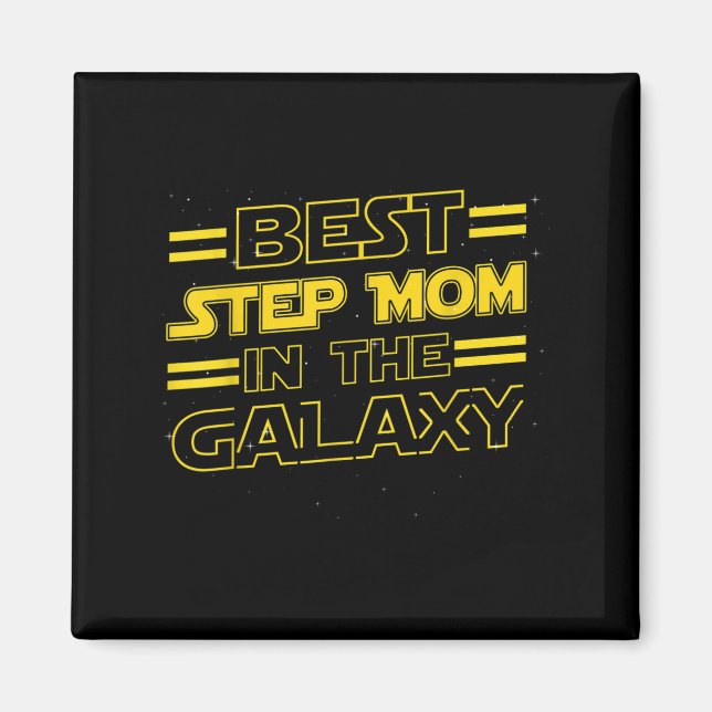 Imán Step Mom In The Galaxy Funny Mothers Day Gift For  (Frente)
