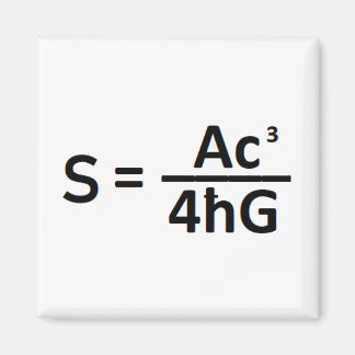Imán Stephen Hawkin Black Hole Entropy Fórmula Magnet