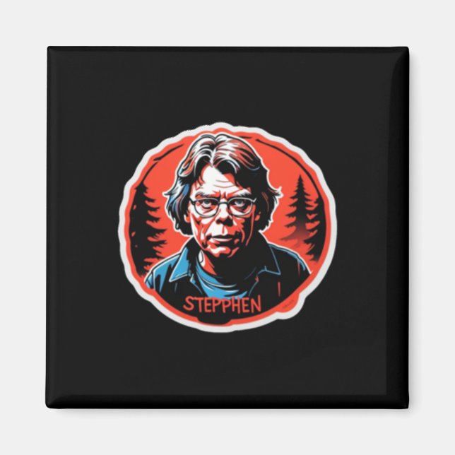 Imán Stephen King Pegatina (Frente)