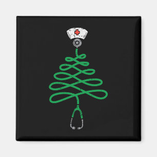 Imán Stethoscope Navidades de enfermería de árbol de Na