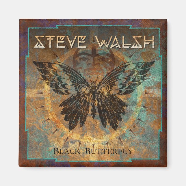 Imán Steve Walsh Black Butterfly Magnet (Frente)