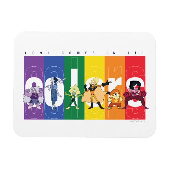 Imán Steven Universe - Love Comes In All Colors (Horizontal)