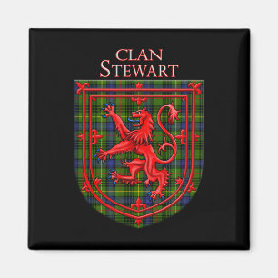 Imán Stewart Hunting Tartan Scottish Plaid