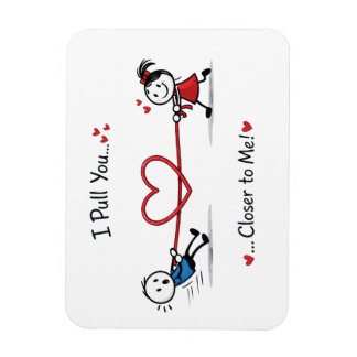 Imán Stickman Tira y Afloja del Amor