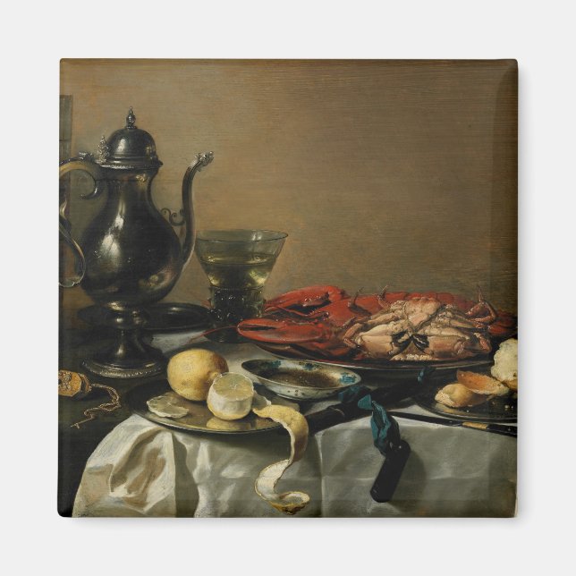 Imán Still Life, 1643 (petróleo en el panel) (Frente)