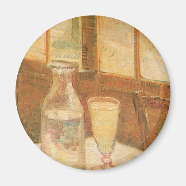 Imán Still Life with Absinthe by Vincent van Gogh (Frente)