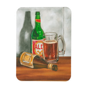 Imán Still Life with Beer de Jennifer Goldberger
