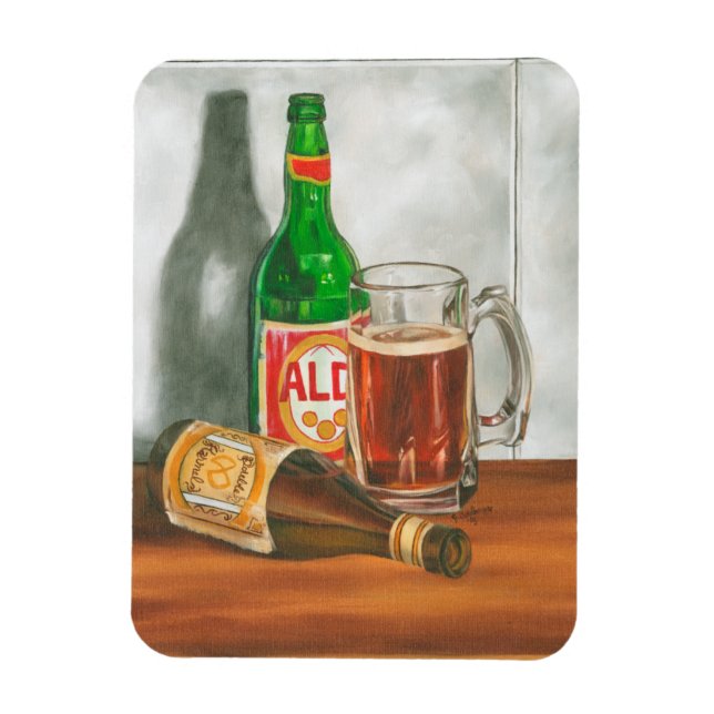 Imán Still Life with Beer de Jennifer Goldberger (Vertical)