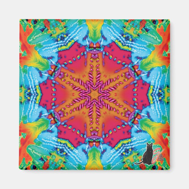 Imán Stitches Kaleidoscope Magnet (Frente)