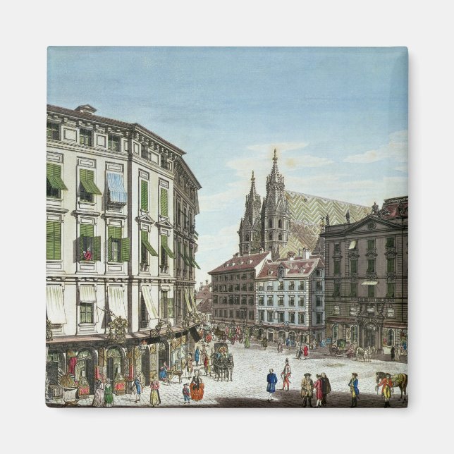 Imán Stock-im-Eisen-Platz, con St. Stephan (Frente)