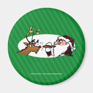 Imán Stogie Santa Funny Personalizado
