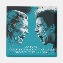 Imán Stoic Wisdom: Emotional Control Quote - Magnet