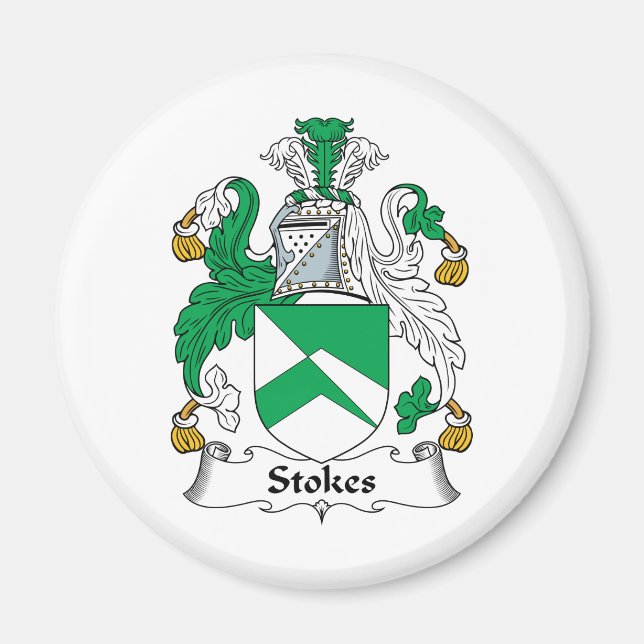 Imán Stokes Family Crest (Frente)
