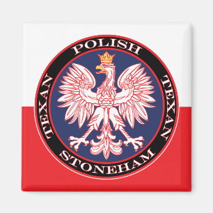 Imán Stoneham Round Poland Texan