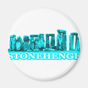 Imán Stonehenge Cyan Transp The MUSEUM Zazzle Gifts