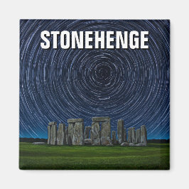 Imán Stonehenge Inglaterra Reino Unido Startrails