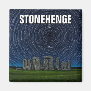 Imán Stonehenge Inglaterra Reino Unido Startrails