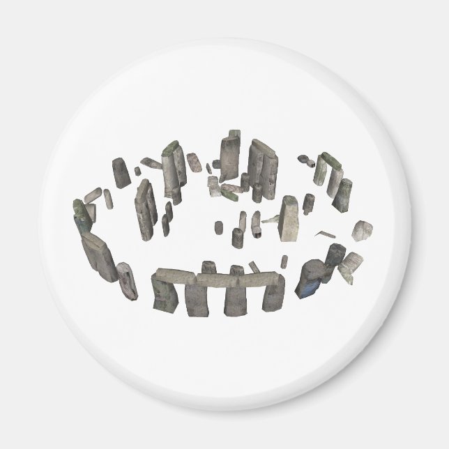 Imán Stonehenge: Modelo 3D: (Frente)