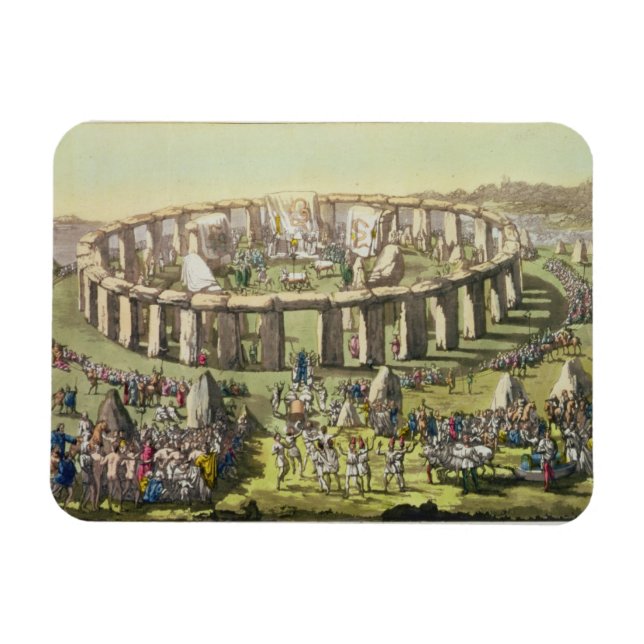 Imán Stonehenge, o un Templo Circular de los Druidas, p (Horizontal)
