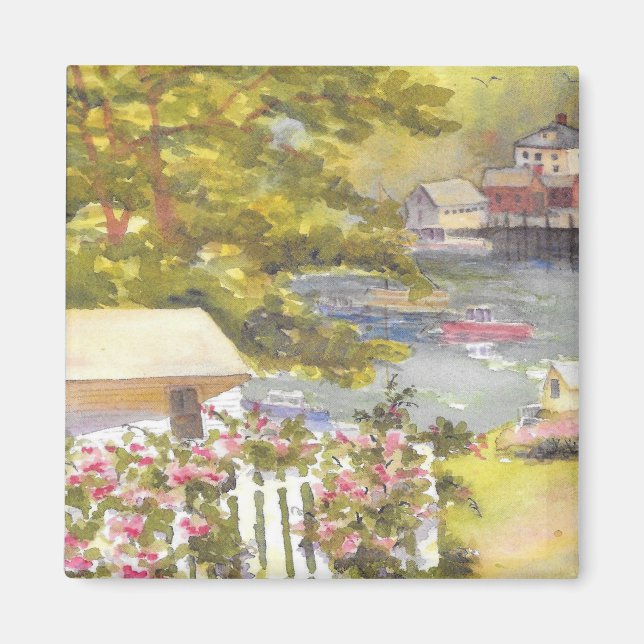 Imán stonington harbor view magnet (Frente)