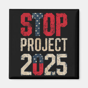 Imán Stop Project 2025 Trump Biden Vintage