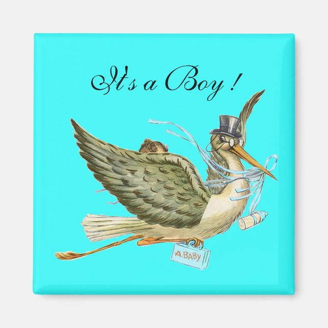 IMÁN STORK BABY SHOWER (Frente)