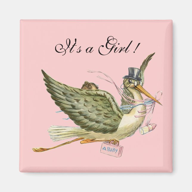 IMÁN STORK BABY SHOWER (Frente)