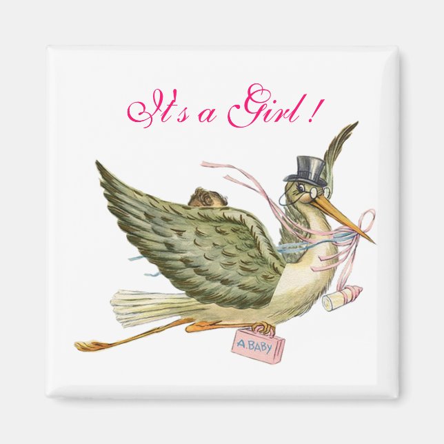 IMÁN STORK BABY SHOWER (Frente)