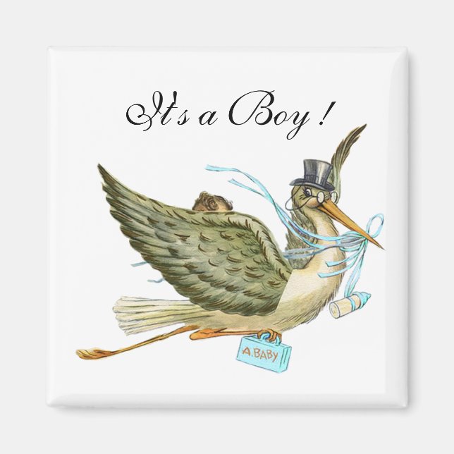 IMÁN STORK BABY SHOWER (Frente)