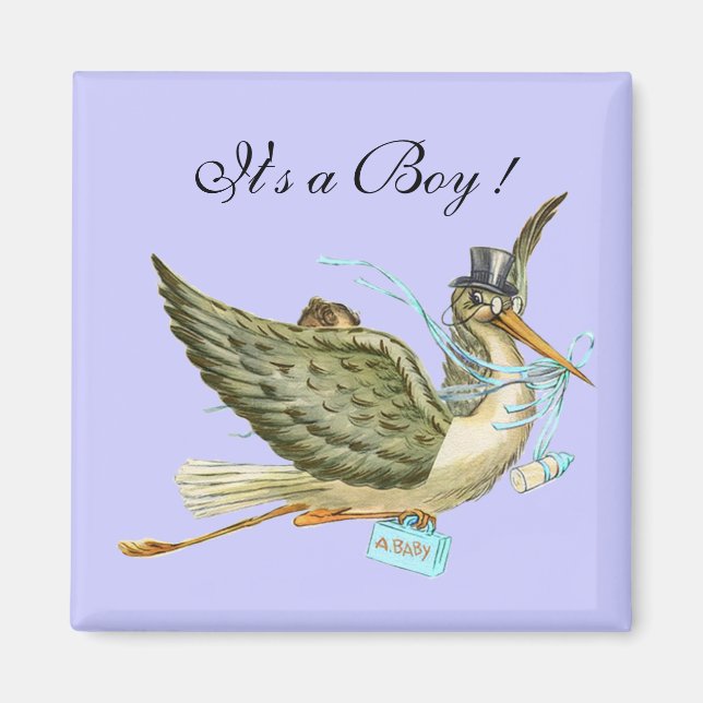 IMÁN STORK BABY SHOWER (Frente)