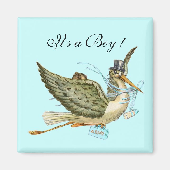 IMÁN STORK BABY SHOWER (Frente)