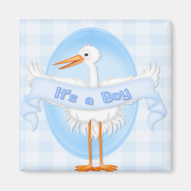 Imán Stork It's a Boy Magnet (Frente)