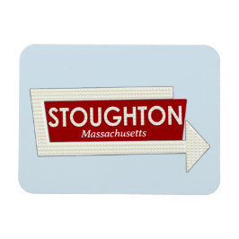 Imán Stoughton Massachusetts Recuerdos Magnet