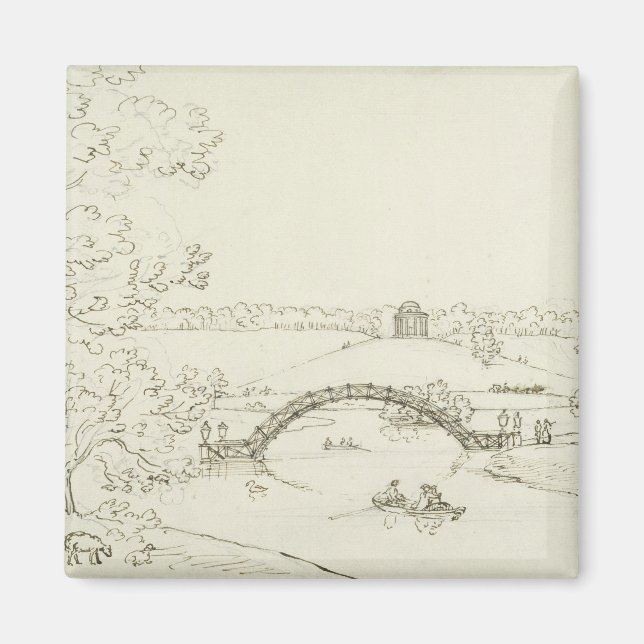 Imán Stourhead, c.1780 (pluma y tinta sobre papel) (Frente)