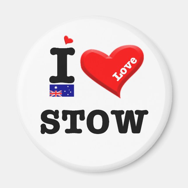 Imán STOW - I Love (Frente)