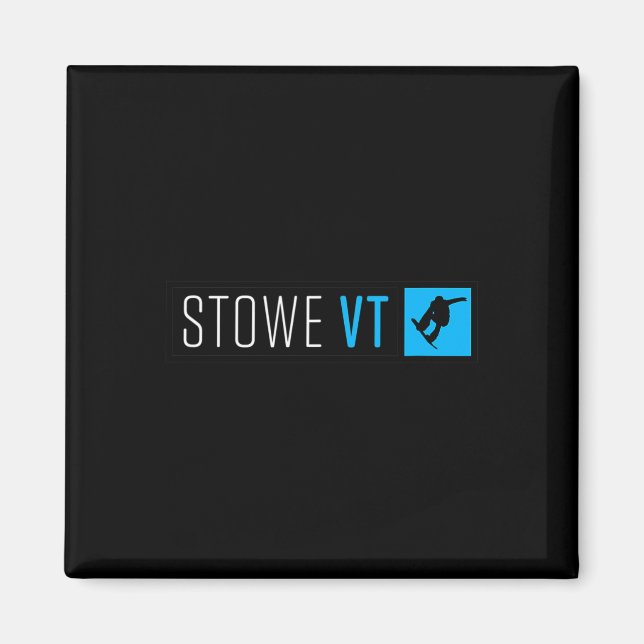 Imán Stowe Vermont Snowboard Box Tipo (Frente)